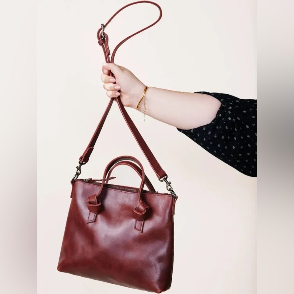 Able Rachel crossbody in Dark Cherry
